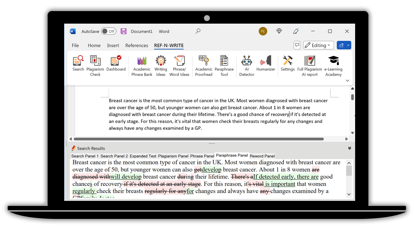 ai paraphrasing
