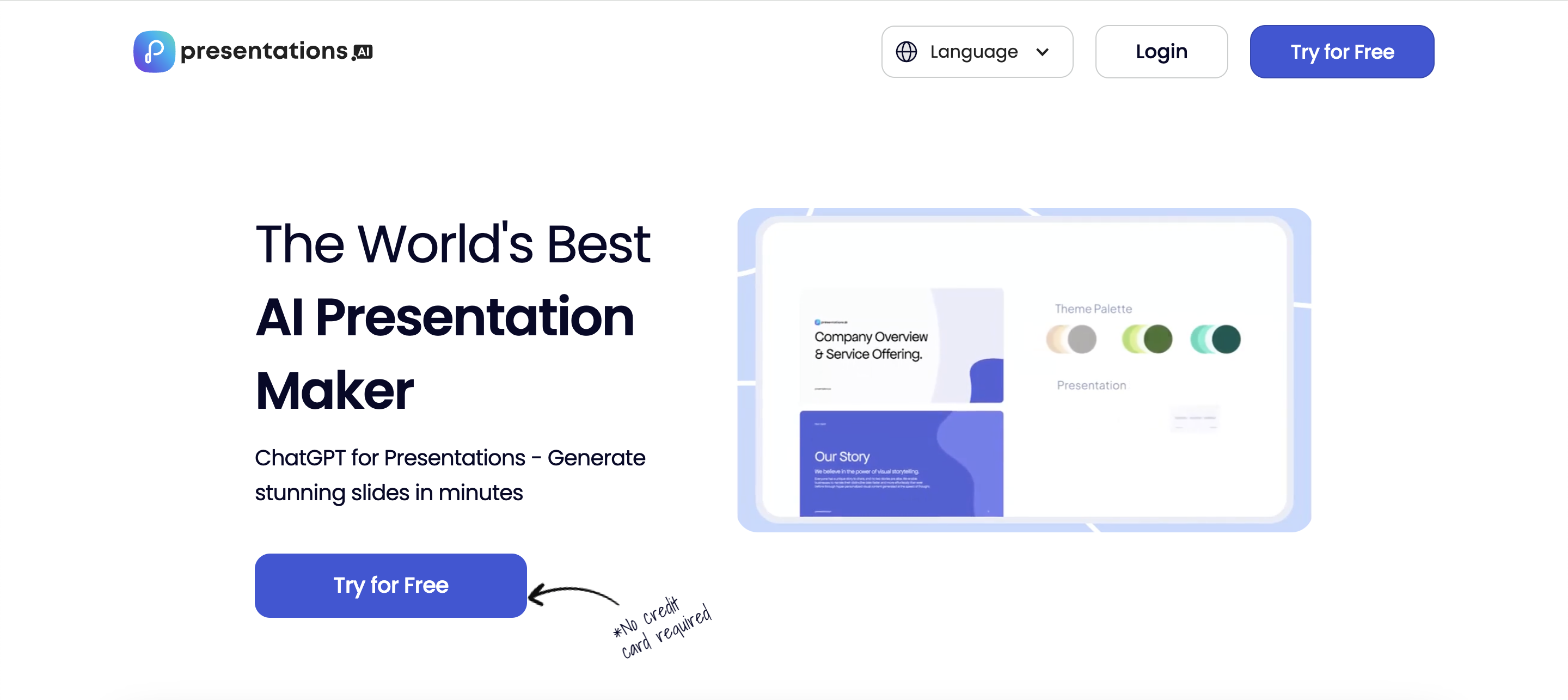 Presentations.AI for creating research presentation