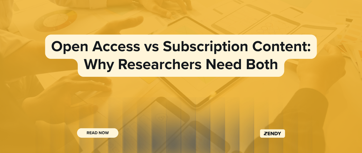 Open Access vs Subscription Content: Why Researchers Need Both